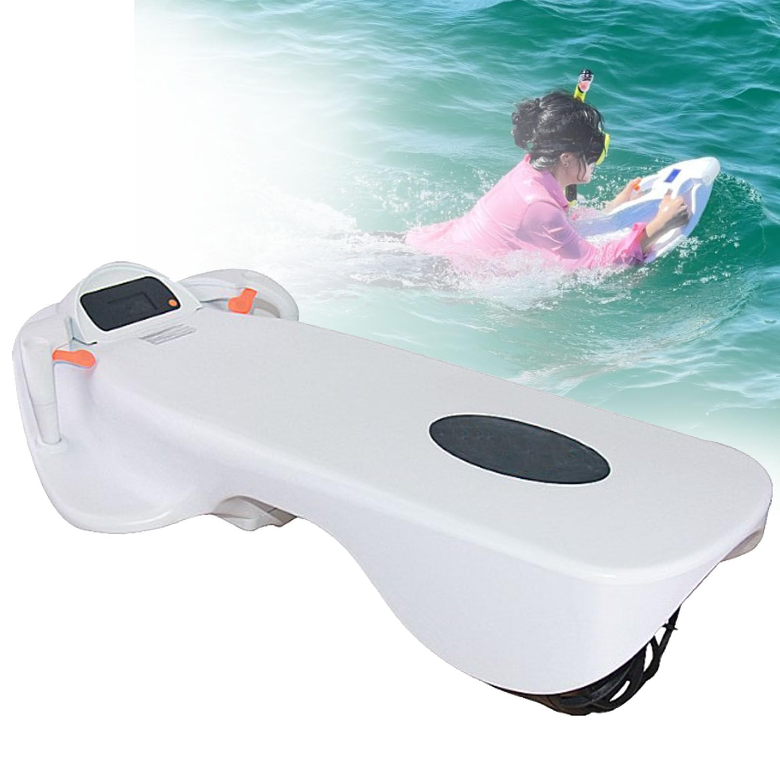 Elektrisches Wasser-Surfbrett für Erwachsene,Wiederaufladbares Power-Surfbrett Longboard,Elektrisches Hochgeschwindigkeits-Surfbrett,für alle Surfniveaus,110V