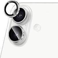 Vista 89 de Compatible con iPhone 13 Pro para iPhone 13 Pro Max, protector de lente de cámara antiarañazos, vidrio templado 9H, protector de cámara de metal a