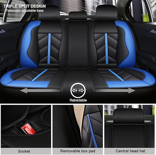 Miniatura 5 de Ruberpig Funda de asiento de automóvil compatible con Volvo XC40 XC 40 2018-2021, cobertura completa, transpirable e impermeable, juego completo de