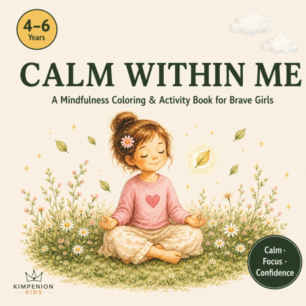 Calm Within Me: A Mindfulness Coloring & Activity Book for Big Feelers — Girls Edition, Ages 4–6 (Calm Within Me – The Mindfulness Series for Kids)