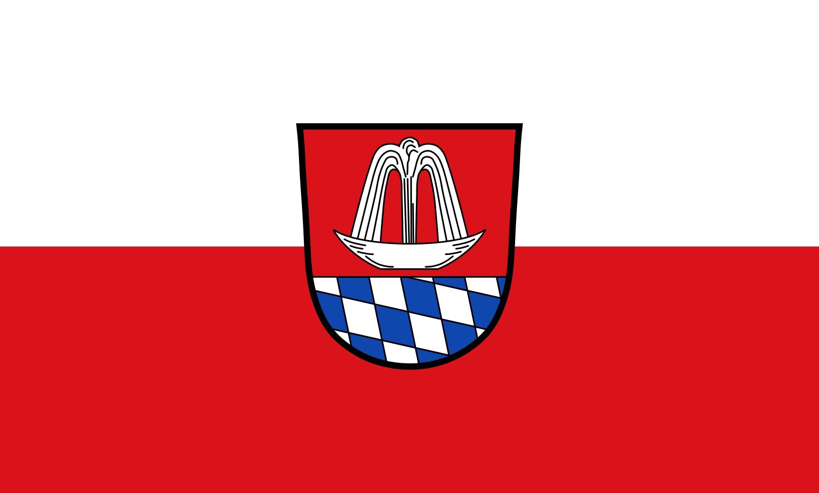 Drapeau Large Bad Heilbrunn format paysage de 1,35m² pour mât