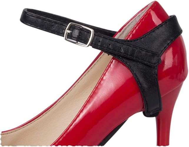 Amazon Yichain レディース 取り外し可能 滑り止め 靴 アンクルストラップ ベルトレース バンド ハイヒール 靴 パンプス フリーサイズ Us サイズ One Fit To All カラー ブラック シューズチャーム