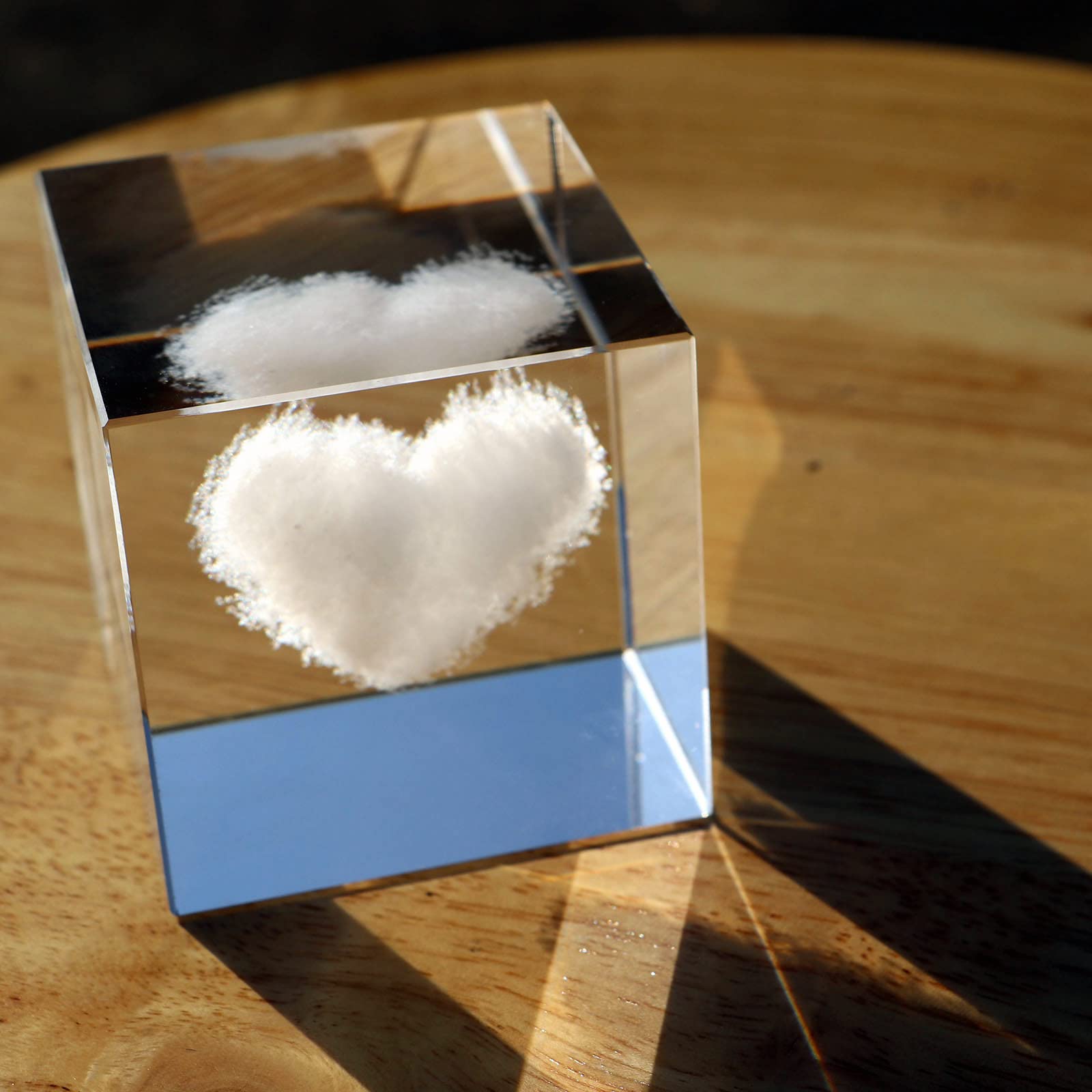 3D Love Heart K9 Glass Cloud Paperweight Cube Crystal Art of Figurines Engraving for Home Feng Shui Decoration Ornaments (1)