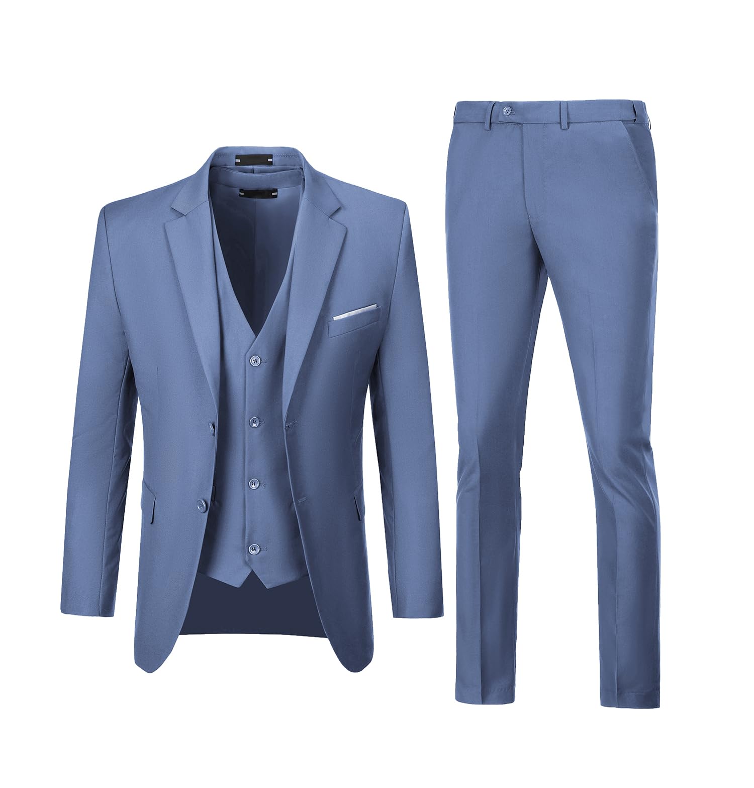 Ensemble 3 pièces pour Homme, ajusté, Costume de Mariage, Parrain de Mariage, Costume de Remise de diplôme, Smoking, Affaires, Formel, décontracté, Costume de marié, Veste, Pantalon