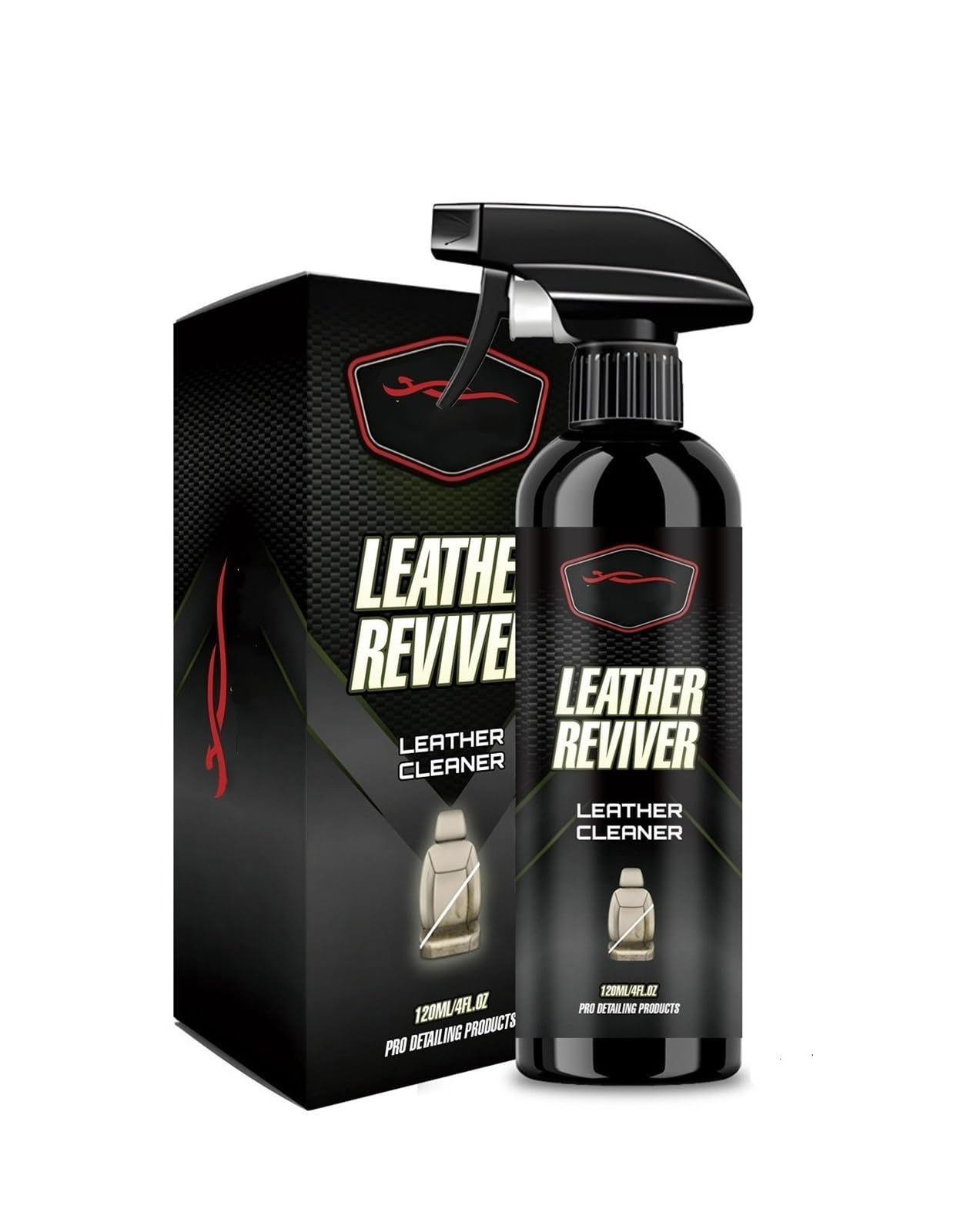 Lederreiniger 120 ml, reduziert tägliche Flecken, geeignet for den Heim- und Autogebrauch(2pcs)