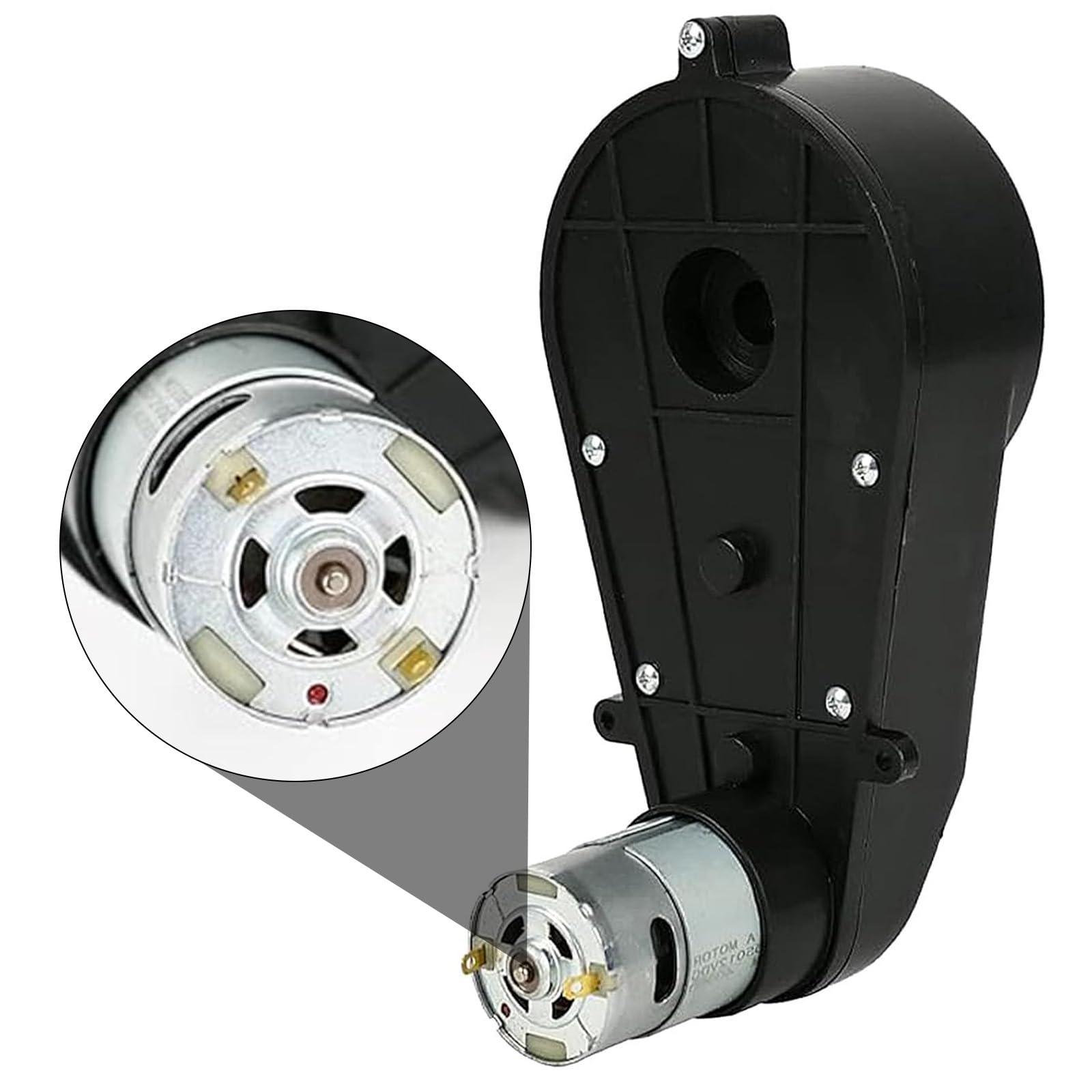 2 piezas de motor eléctrico RS550 12V 40000RPM, motor eléctrico y caja de engranajes para coche de niños, piezas de repuesto para coche eléctrico de niños