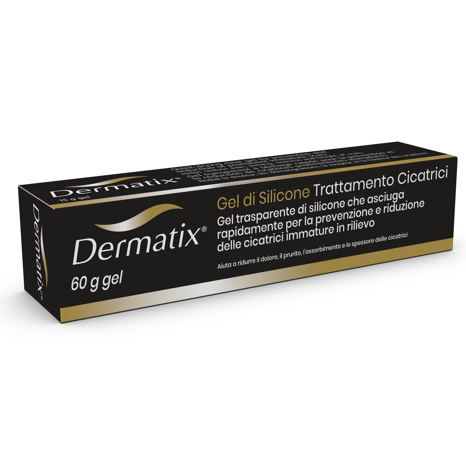 Dermatix, Trattamento in Gel al Silicone per Cicatrici, Ustioni e Lesioni, Idrata e Allevia il Prurito, Rapida Asciugatura, Adatto a tutte le Zone del Corpo, 60g