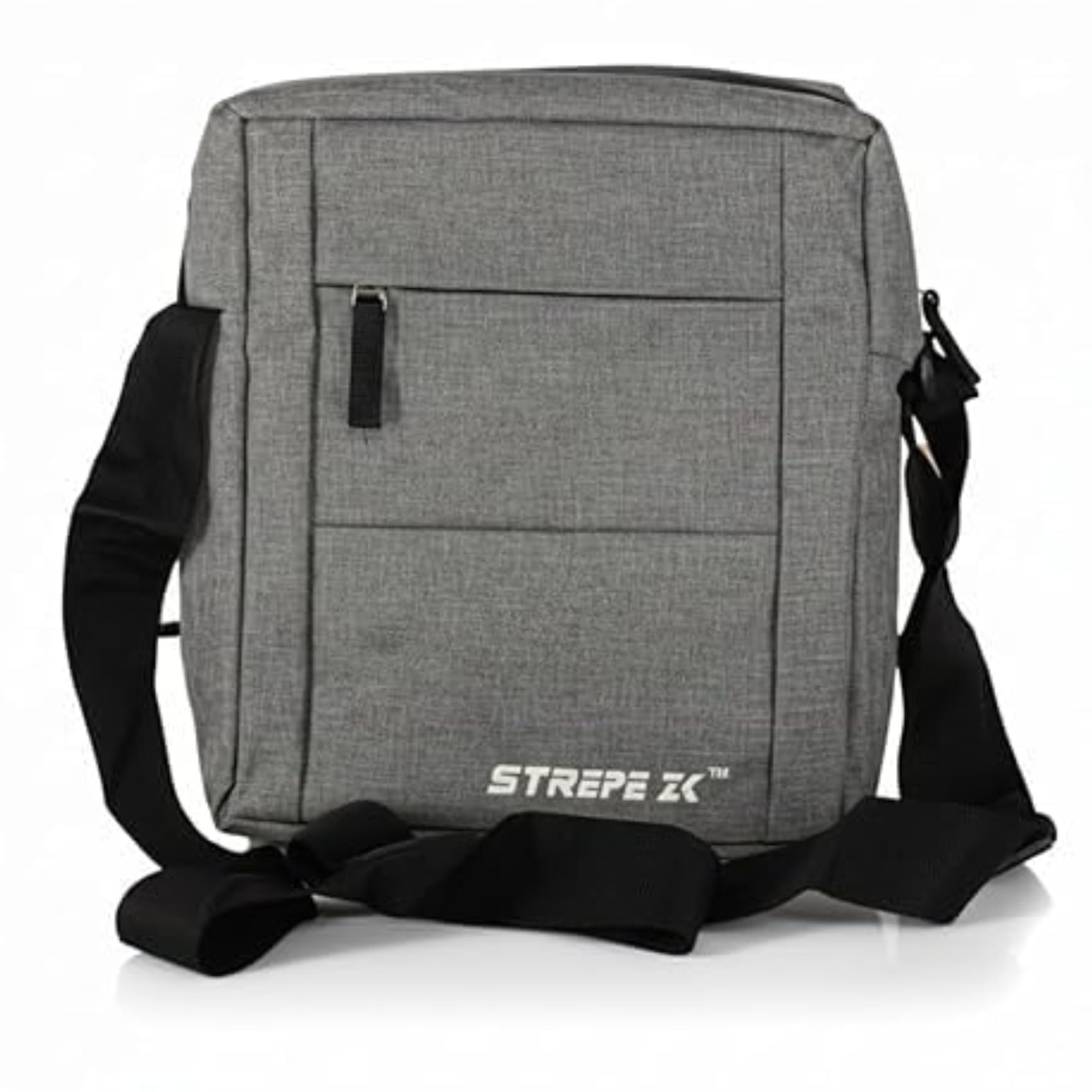 strepe zk Grey Side Bag for Man & Women, 3 Compartment | Travel Bag | Small Bag for Man | Cross Body Bag | Handbag-picture-49