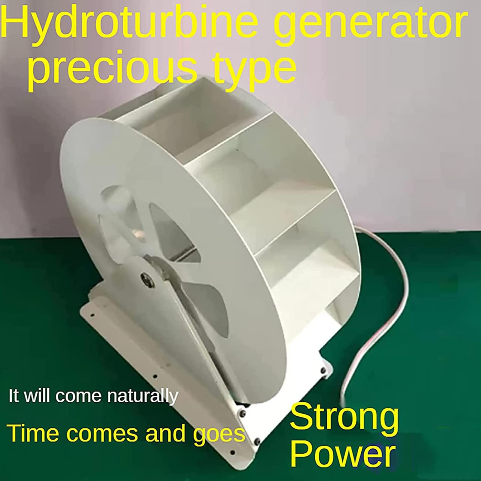 Generatore di turbina idroelettrica da 50 W e 100 W, generatore di elettricità a disco a bassa velocità, generatore di energia eolica e idraulica per esterni, apparecchiature di generazione di illum