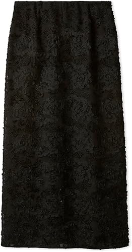 MilaOwen 花柄刺繍チュールレイヤードストレートスカート Amazon.co.jp: [ミラオーウェン] 花柄刺繍チュールレイヤード