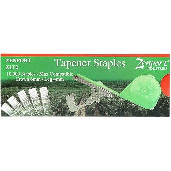 Zenport ZLT2 Staples for Plant Tying Tools, Compatible with MAX HT Tapener Tools, 10,000 Count