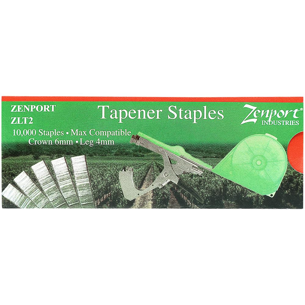 Zenport ZLT2 Staples for Plant Tying Tools, Compatible with MAX HT Tapener Tools, 10,000 Count