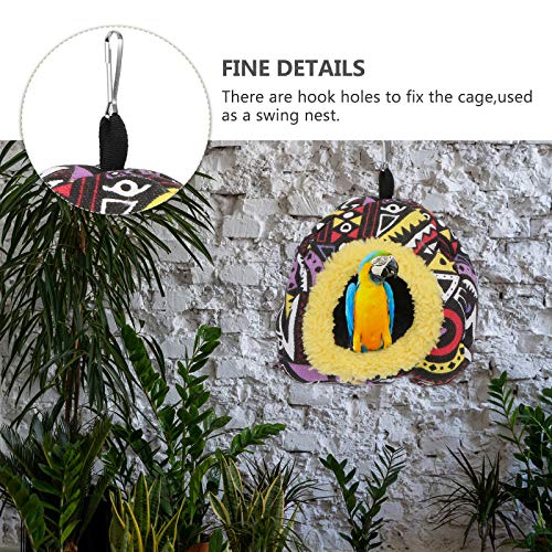 Tehaux Bird Supplies- 1Pc Parrot Warm House Thickened Lining Nest Hanging Warm Nest For Winter #TOP2