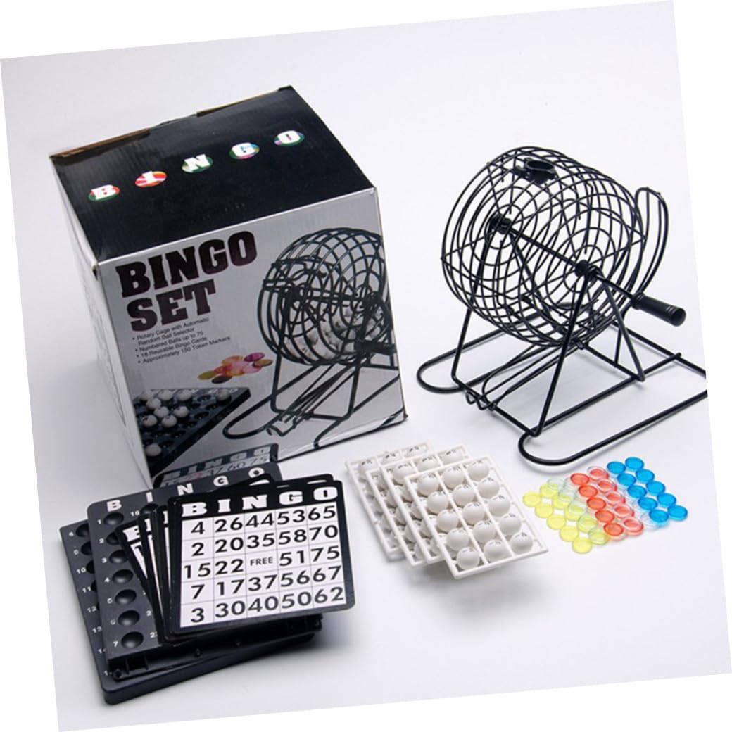 Yardwe Máquina De Bingo Juguete De Lotería Fiestas y Desarrollo De Habilidades