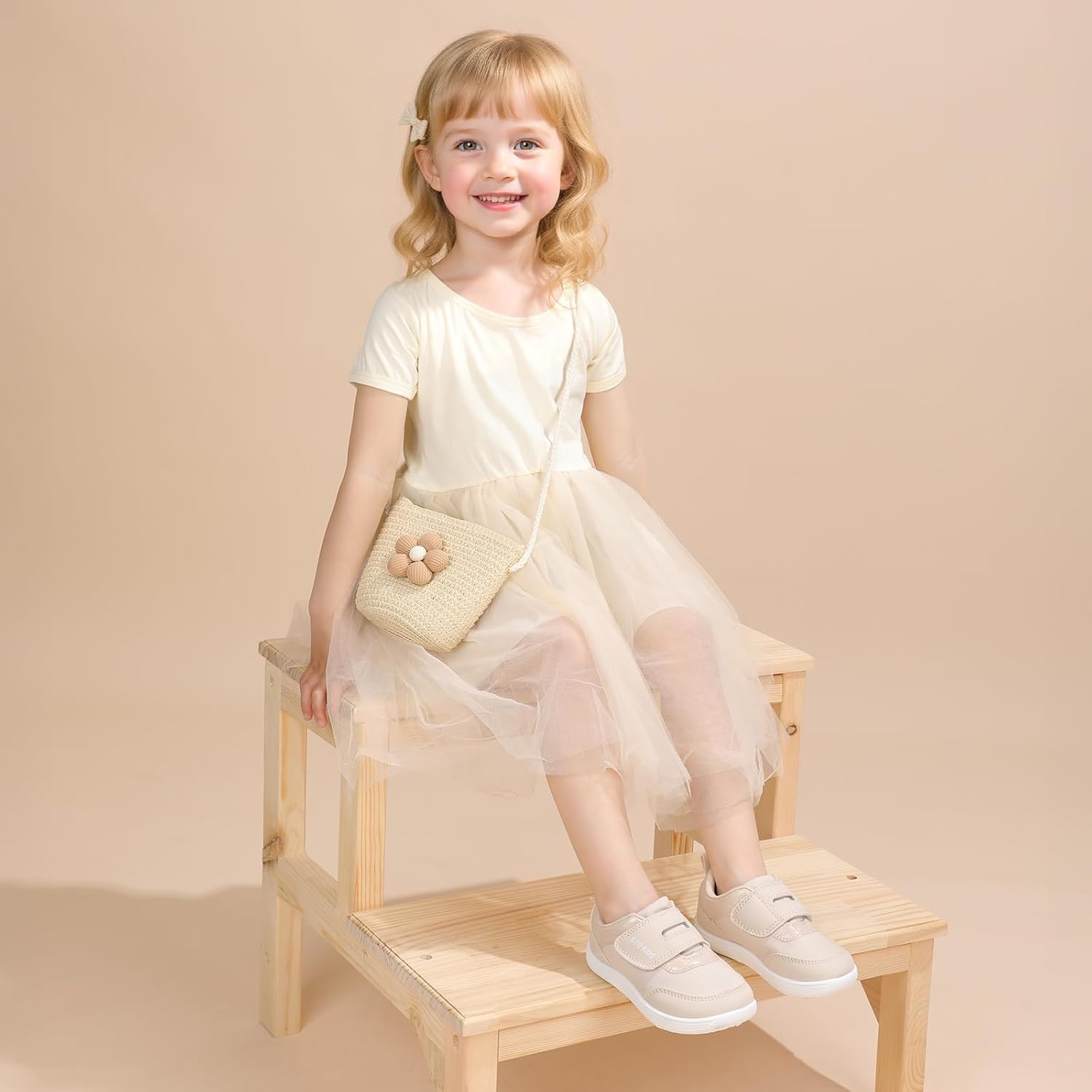 Toddler Wide Toe Box Barefoot Shoes Boys Girls Zero Drop,Baby First Walking Shoes Glitter Little Kids Sneakers Non-Slip Preschool Running Tennis Canvas Casual Preschool Outdoor Activities - Image 9