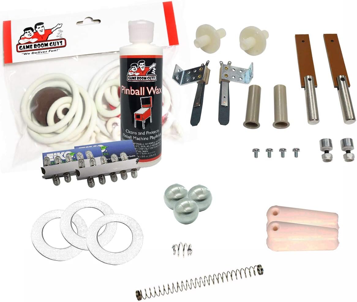 Game Room Guys 1971 Gottlieb Now Pinball White Premium Maintenance Kit