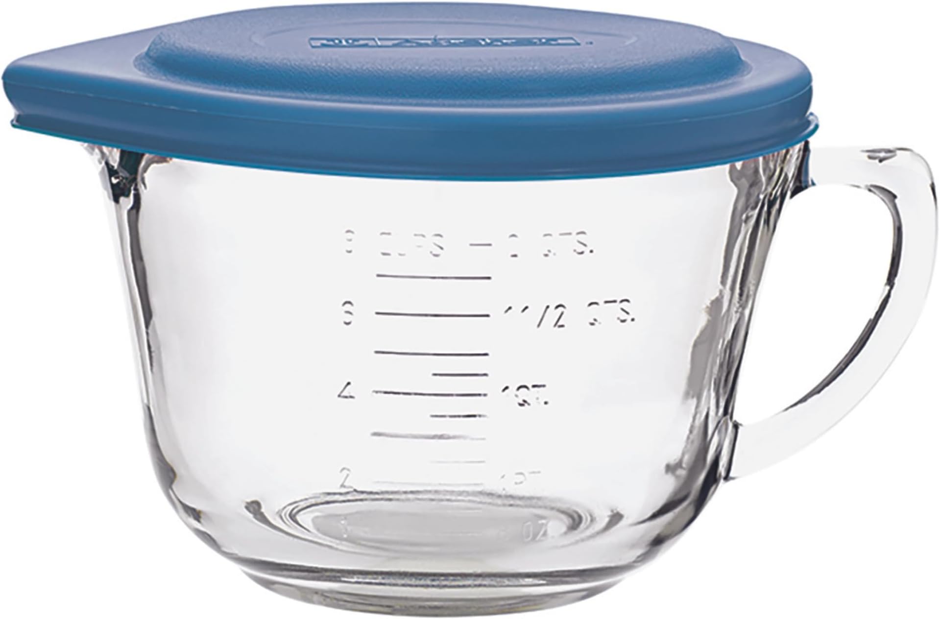 Anchor Hocking 2 Quart Glass Batter Bowl With Lid
