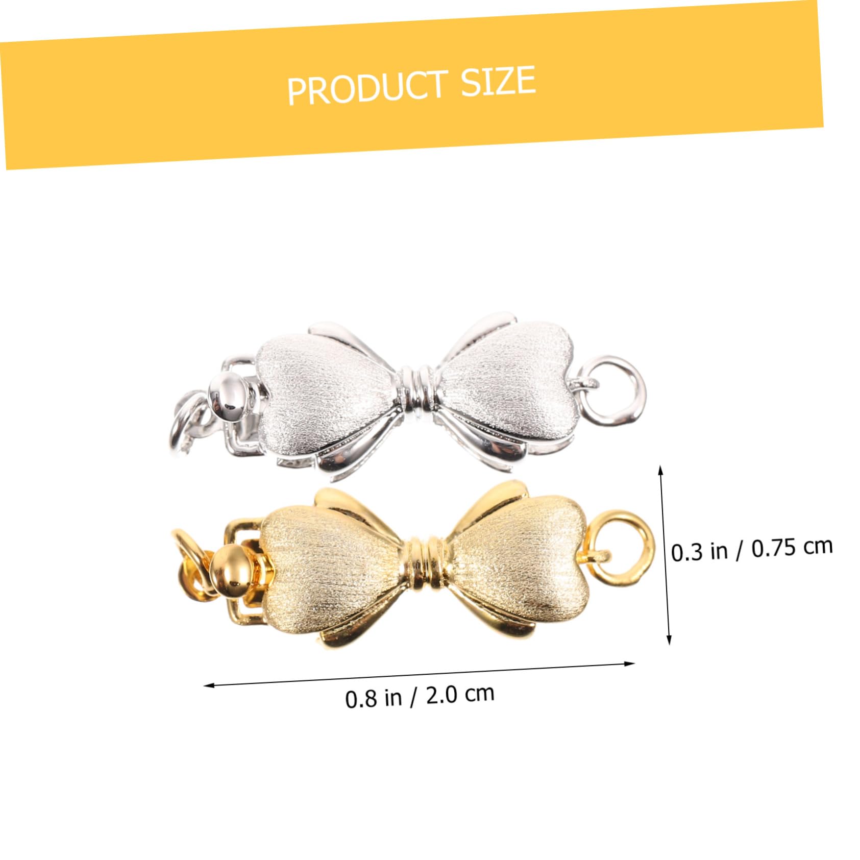 EXCEART 10piezas Conectores De Joyas Para Diy Cierre De Perlas Plata y Accesorios Para Collares y Pulseras