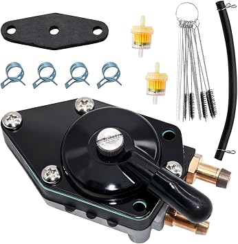 438559 Fuel Pump fit for Johnson Evinrude 25 35 50 65 70 75 85 88 90 100 105 115 125 135 140 HP Outboard, Replaces#385784 433390