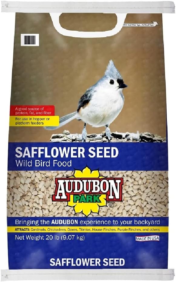 Audubon Park 12553 Safflower Seed Wild Bird Food, 20 Lb