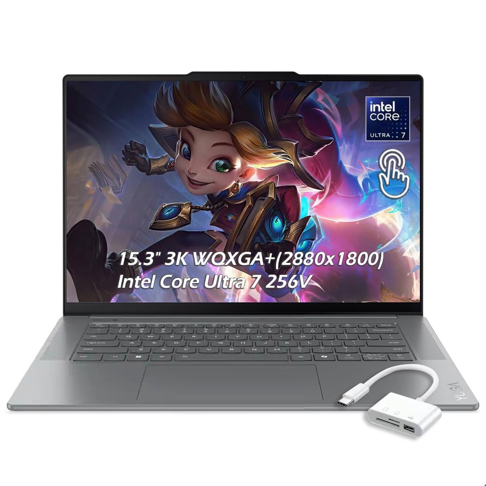 Yoga Slim 7i Ultra Aura Edition Laptop with Intel Core Ultra 7 256V, 15.3" 2.8K OLED Touc…