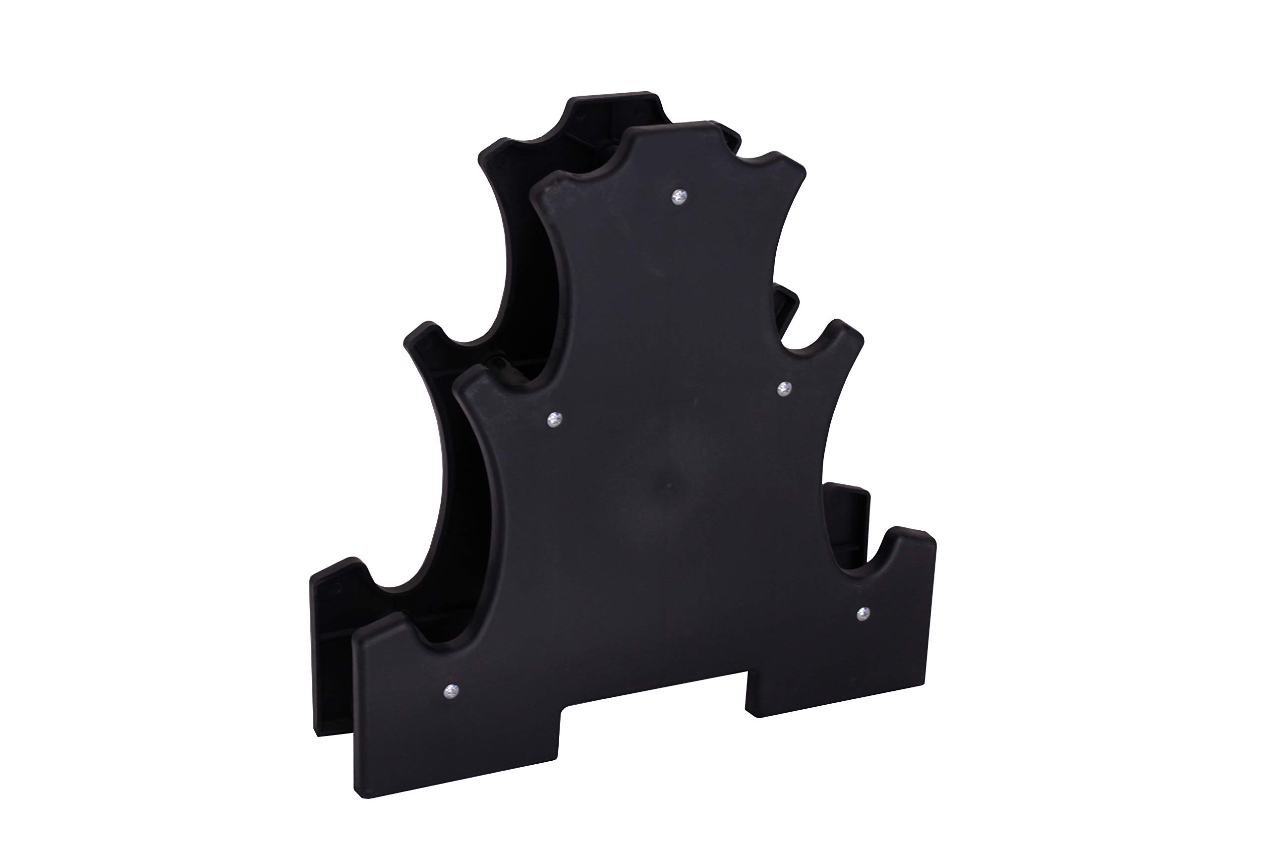 Ader Rubber Dumbbells 5, 8,12lb Set (50lb) w/Rack