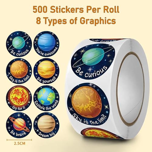Coolduck 518-9 Solar System Planets Toys For Kids, Stem Educational Sensory Toys For Autistic Children Non-Toxic, Space Astronaut Slime Ball Alien Monster Toy Set thumb #7