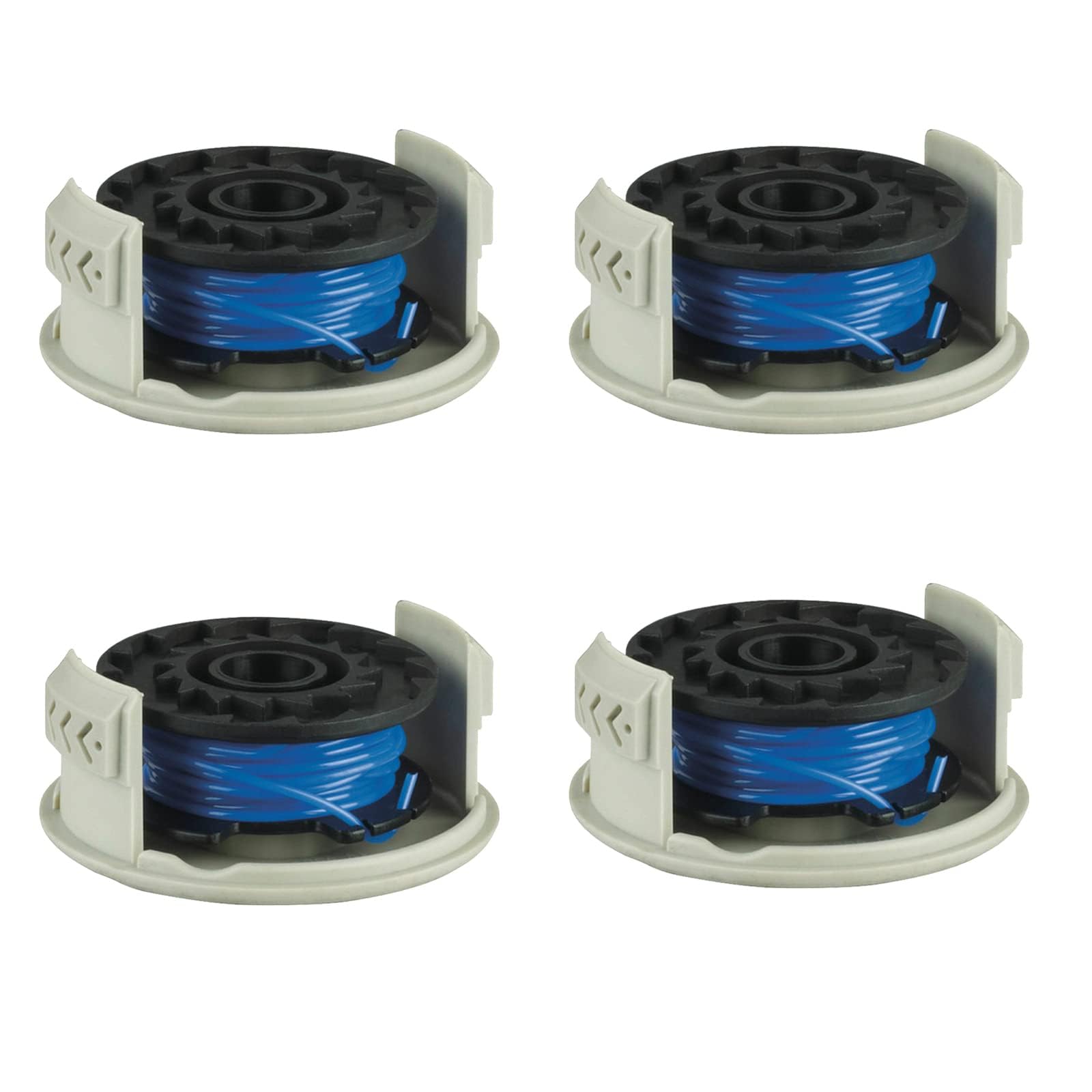 Daaxing Strimmer Spool & Line Cover For Ryobi RAC124 18 Volt +Razor OLT/RLT 1830 1831,Trimmer Spool Line Cover Replacement ，Thread Coil Spool Line (4PCS)