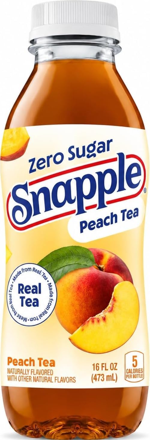 Peach Tea, 16 fl oz recycled plastic bottle