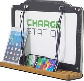 vipatey wall mount cell phone charging station with multiple devices fast charge built in led lighting applicable airport hotel office and public plac