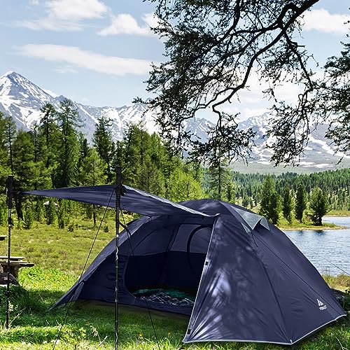 Miniatura 6 de Forceatt Tienda De Campaña 2 Personas, Con 100 A Prueba De Uv Viento Impermeable, Tienda De Techo De Doble Capa Portátil Ultraligera, Para Trekking, Camping, Playa, Aventura Etc
