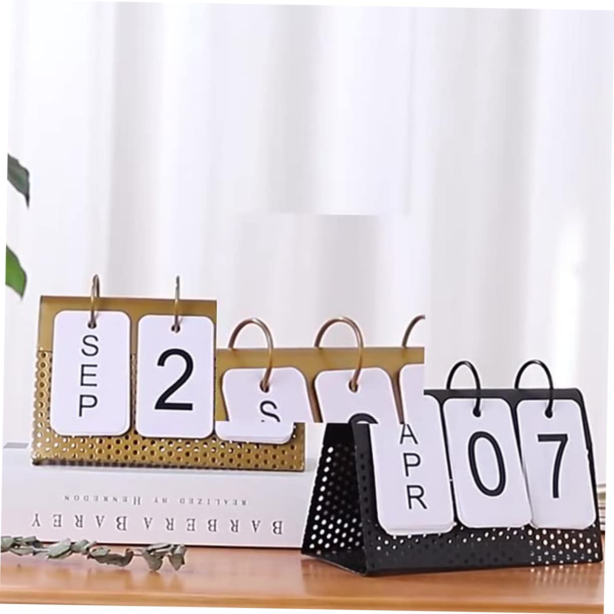 SEWACC 5stücke Metall Tischkalender Für Büro Und Zuhause Und Funktionales Design Als Schreibtisch Dekoration Datumserfassung Und Robust