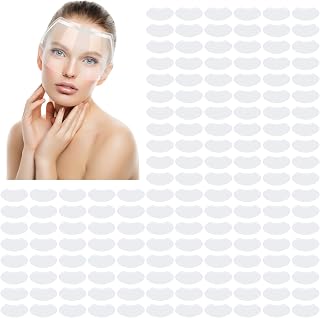 50 Pcs Eye Shield,Face Shield for Hairspray,Shower Visor for Adults Clear Lash Shields Eyelash Extension Sleep Protector Disposable Shower Face Shields After Cataract for Showering Hairspray