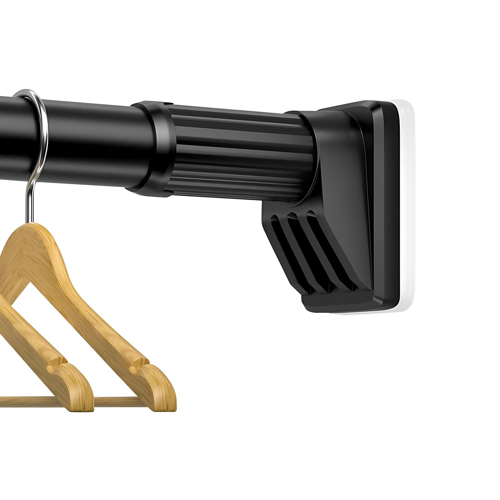 GLDYTVF Adjustable Tension Curtain Rods 63" 98" (160 250cm) for Bathroom & Windows No Drill Easy Installation Black Finish Perfect for Various Window Sizes