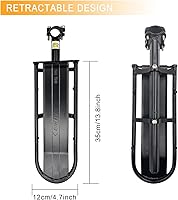 Vista 3 de UPANBIKE Soporte trasero para bicicleta de montaña, bicicleta de carretera, tija de sillín montada, longitud ajustable