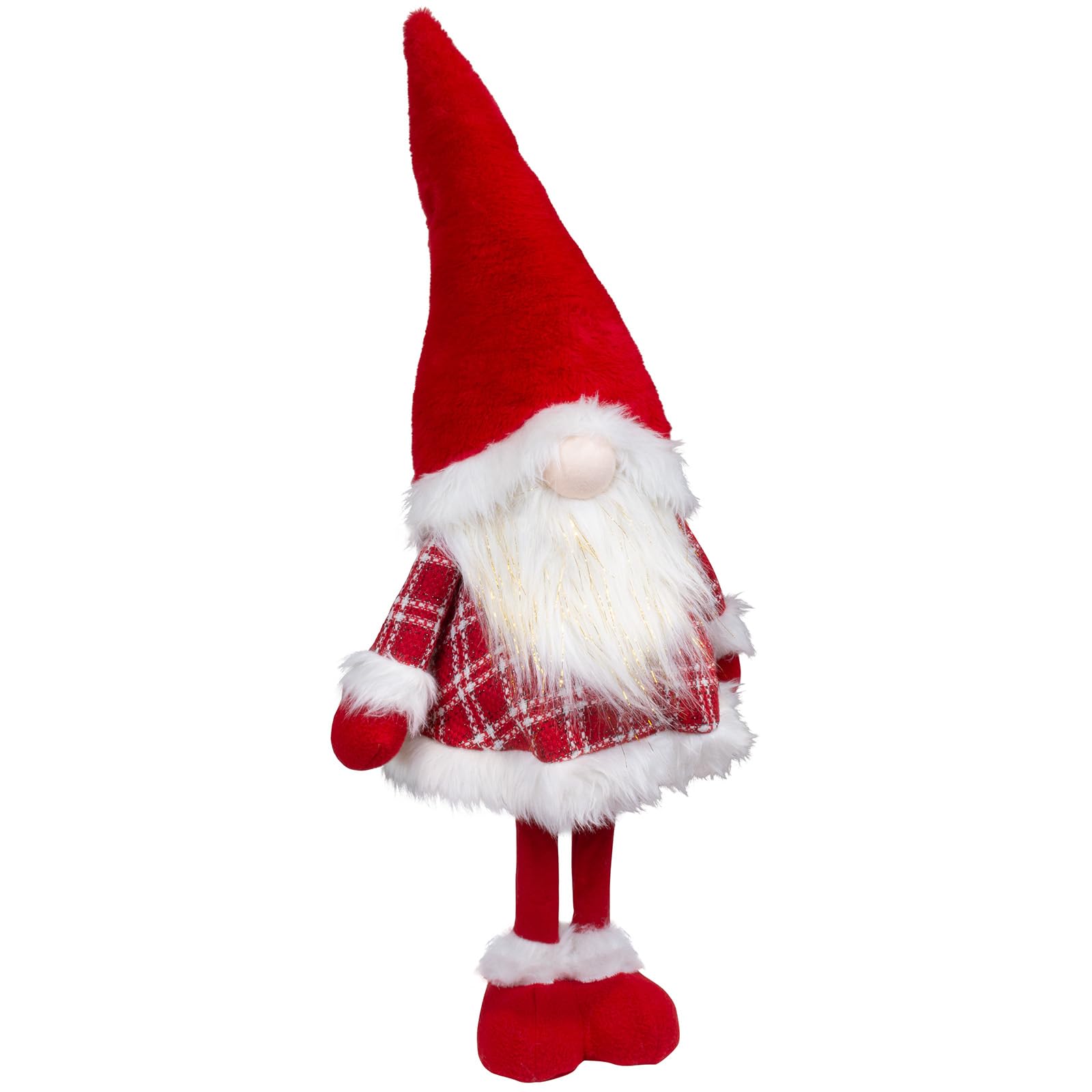 Wackelwichtel 60cm (85cm) Dekofigur stehend rot-weiß