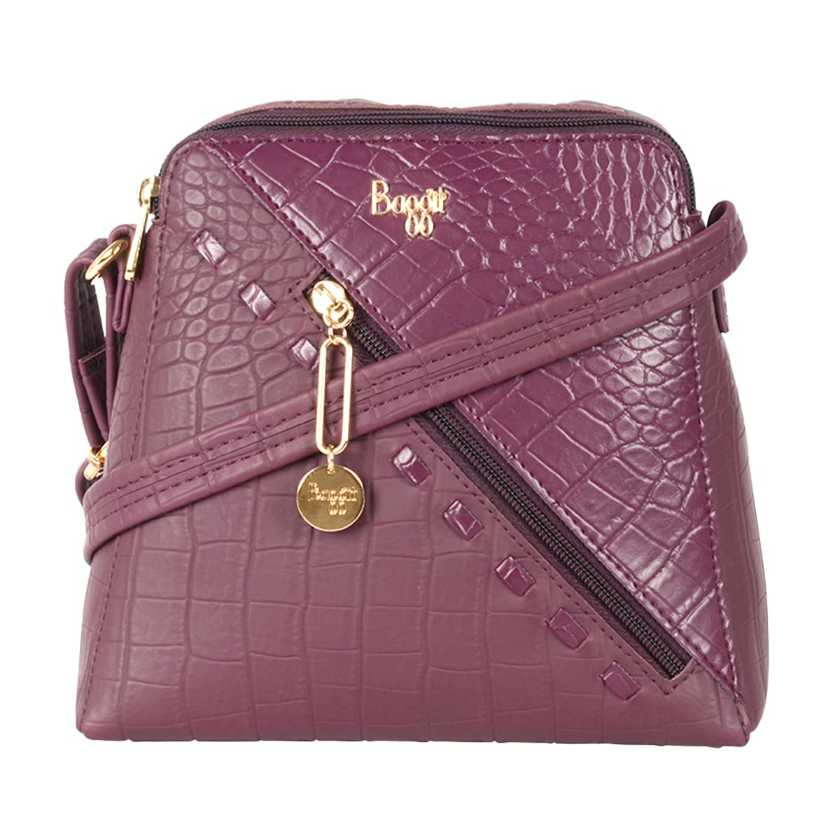 Baggit Women Wine Saddel Sling Bag Xs Size | Ladies Stylish Casual Cross Body Purse Handbag (B0B8ZKJZ6X) Amazon Price History, Amazon Price Tracker