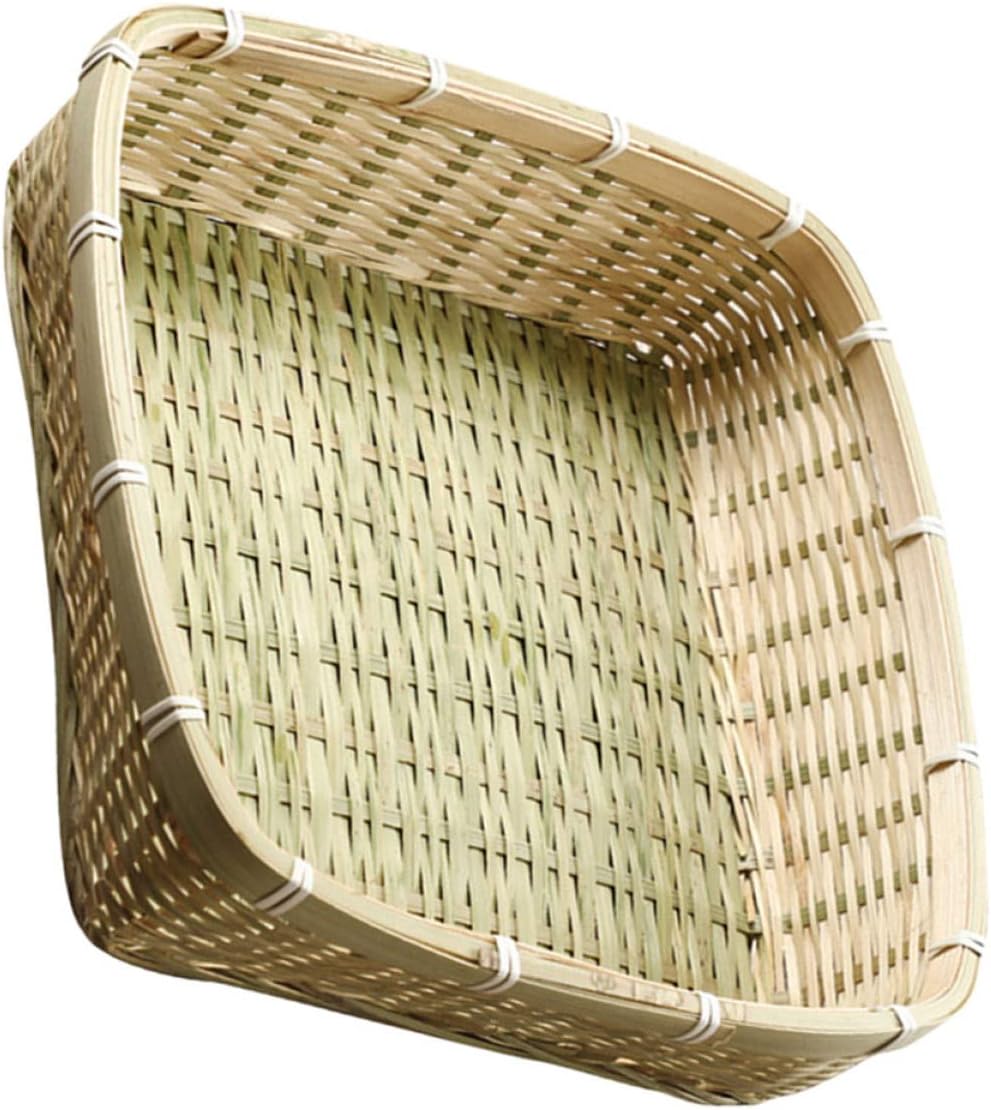 Cabilock 3pcs Serving Tray for Home Use Hand-woven Storage Basket for Fruits Bread and Vegetables Elegant Decor for Kitchen and Room