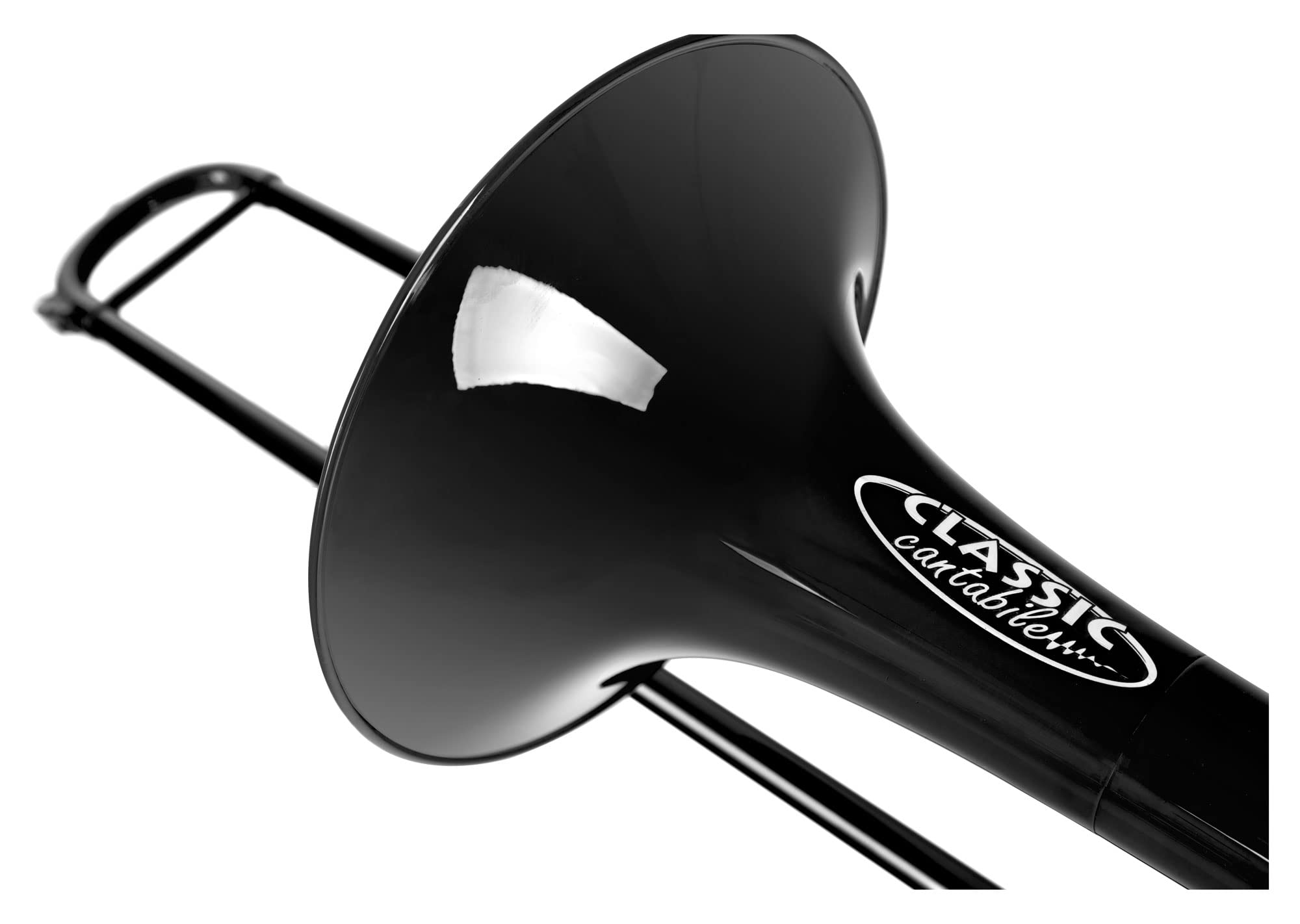 Classic Cantabile MardiBrass ABS Kunststoff Quart-Posaune - Bb/F-Stimmung - Fiberglas-Zug - 850g leicht - Bohrung: 13,9 mm - inkl. Mundstück und Gigbag - schwarz