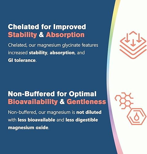 Miniatura 4 de Doctor's Recipes Glicinato de magnesio, magnesio quelatado con alta absorción y no tamponado, fácil para el estómago, sin gluten, huesos, nervios y