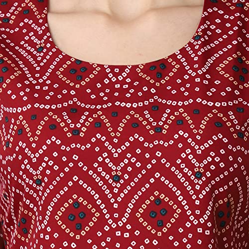 Image of Pinkmint Women's Crepe Floral Regular Kurta