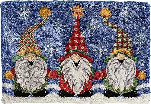 Latch Hook Rug Kit, DIY Rug Making Kit for Adults Kids, Tiger Rug Making Kits, Cross Stitch Kit Carpet Making Cushion Needlework for Beginners, Home Decor, Tiger 60x42 cm