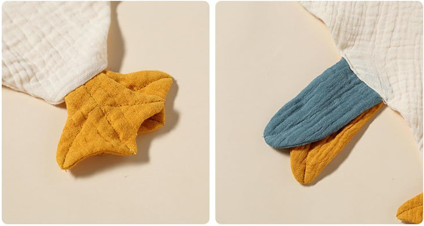 Baby Loveys Security Blankets Cotton Muslin Soft Lovie Cuddly Lovies for Infants Unisex Boy Girls, Cuddle Goose Khaki - Image 7