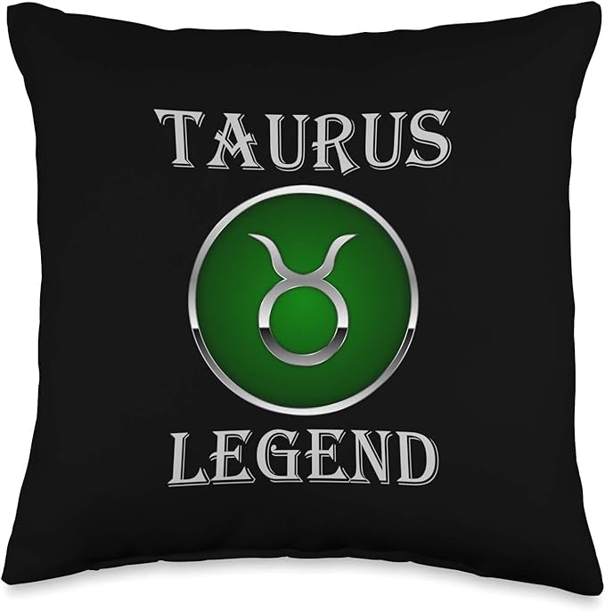 Taurus Star Sign Pillows Taurus Legend Zodiac Astrology Gift Throw Pillow