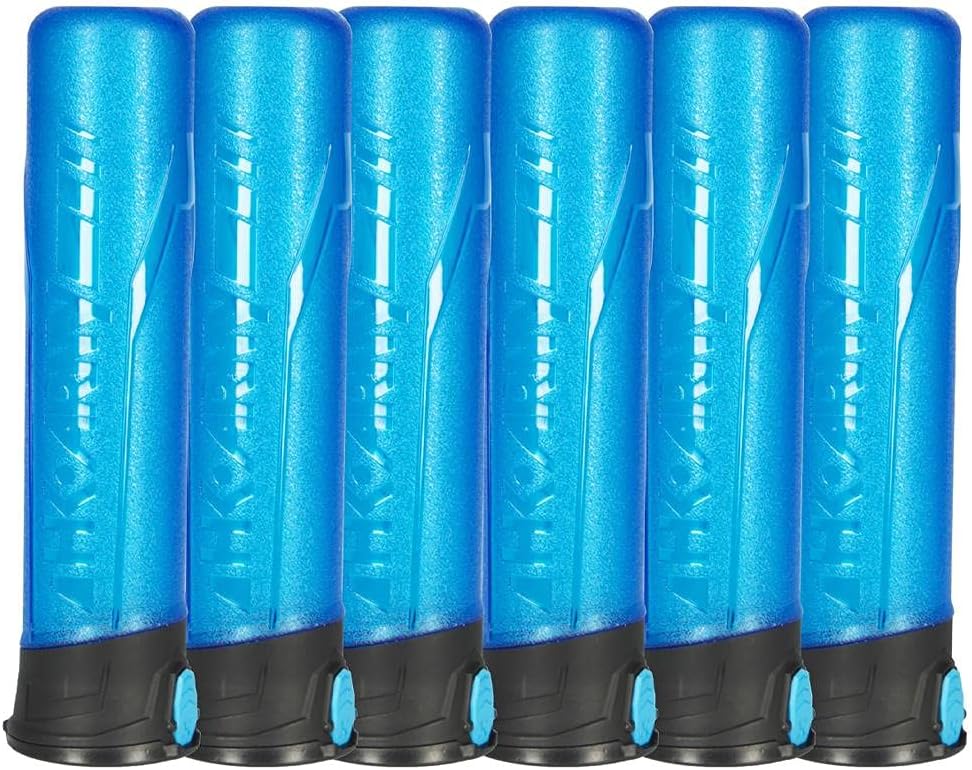 HK Army High Capacity Paintball Pods - 6 Pack - Turquoise/Black/Black/Turquoise