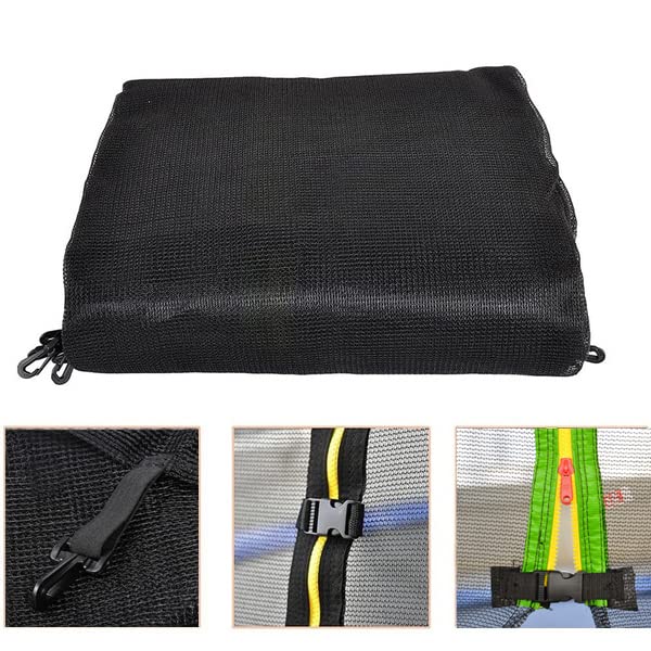 Muafafa Trampolin Ersatznetz,Trampolin mit Sicherheitsnetz,Trampolin Netz Ø 244 305 366 cm 6 8 Stangen,Gartentrampolin… – Bild 5