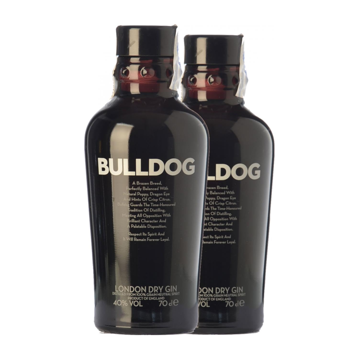 Ginebra Bulldog Gin Botella Misil 1 L (Caja de 2 Botella Misil de 1 L)