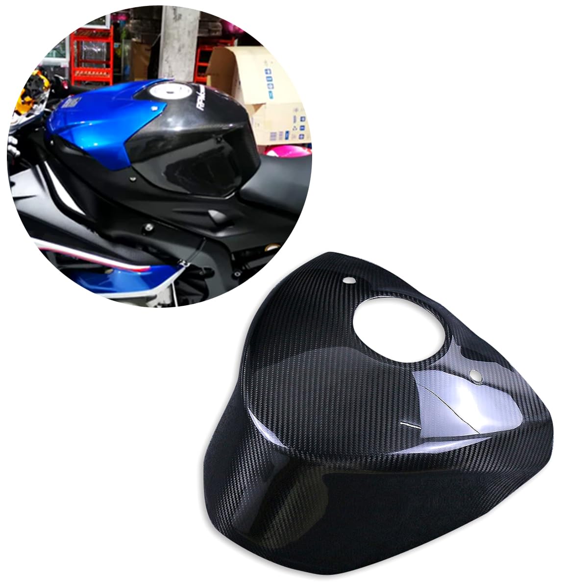 3K Dry 100% Full Carbon Fiber Tank Cover WSBK Shroud Extender Motorcycle Fairings for BMW S1000RR 2009 2010 2011 2012 2013 2014 2015 2016 2017 2018 S1000R 2014+