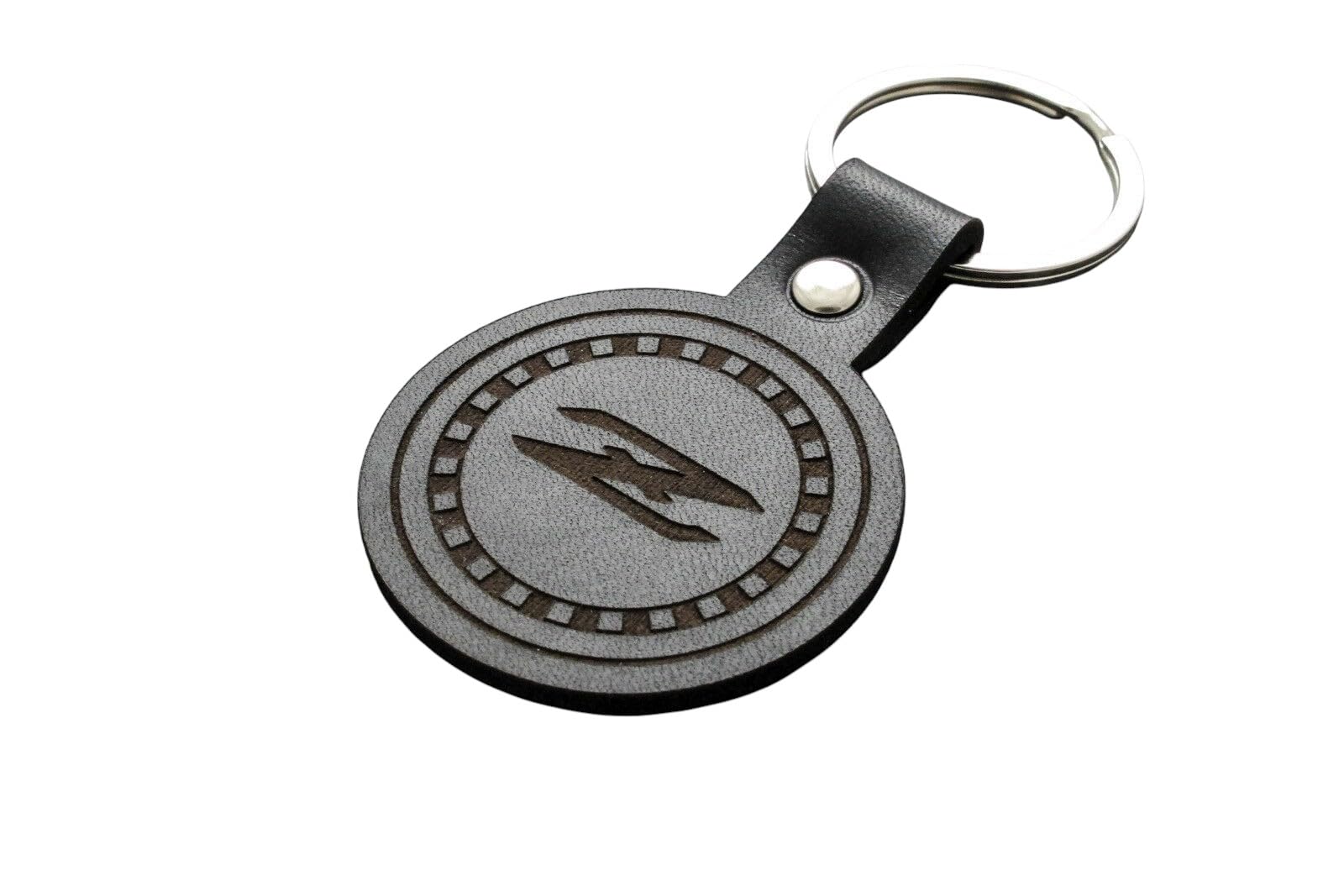 Boostnatics Handmade Leather Keychain Keyring Compatible with Datsun Z (Symbol) Key Fob
