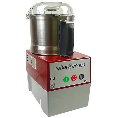 Robot Coupe R2B Ultra B - Mezclador comercial de 2.9 litros con cuenco de acero inoxidable, 120 V, 1 HP, una sola velocidad, hoja lisa en "S", gris,